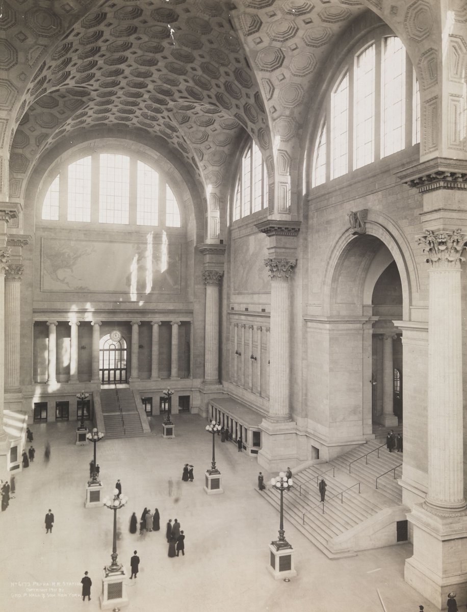 6. Old Penn Station, NYC (1910 - 1963) New York's majestic gateway might be the greatest train station ever built. After just 50 years, it was demolished to make way for Madison Square Garden, and the station pushed underground…