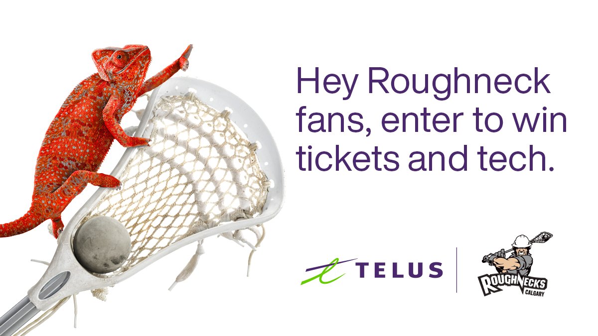 Our pals at <a href="/TELUS/">TELUS</a> are giving away a 🔥 Roughnecks prize pack! Give this a RT to be automatically entered to win:   
  
✔️Two tickets to this week's game  
✔️An Apple HomePod Mini