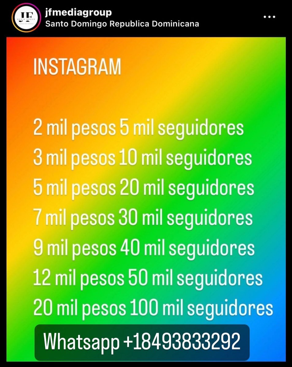 Los mejores vendiendo seguidores <a href="/jfmediagroup/">Jf Media Group</a>