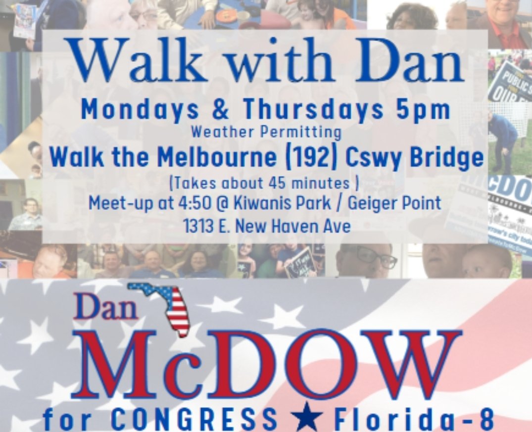danmcdowforfl's tweet photo. It's a beautiful day to #WalkWithDan
Bring your signs in Support of #YesOn4 & Reproductive Rights.
Let's see how many Horn Honks we get! https://t.co/Pv8UhWhfav