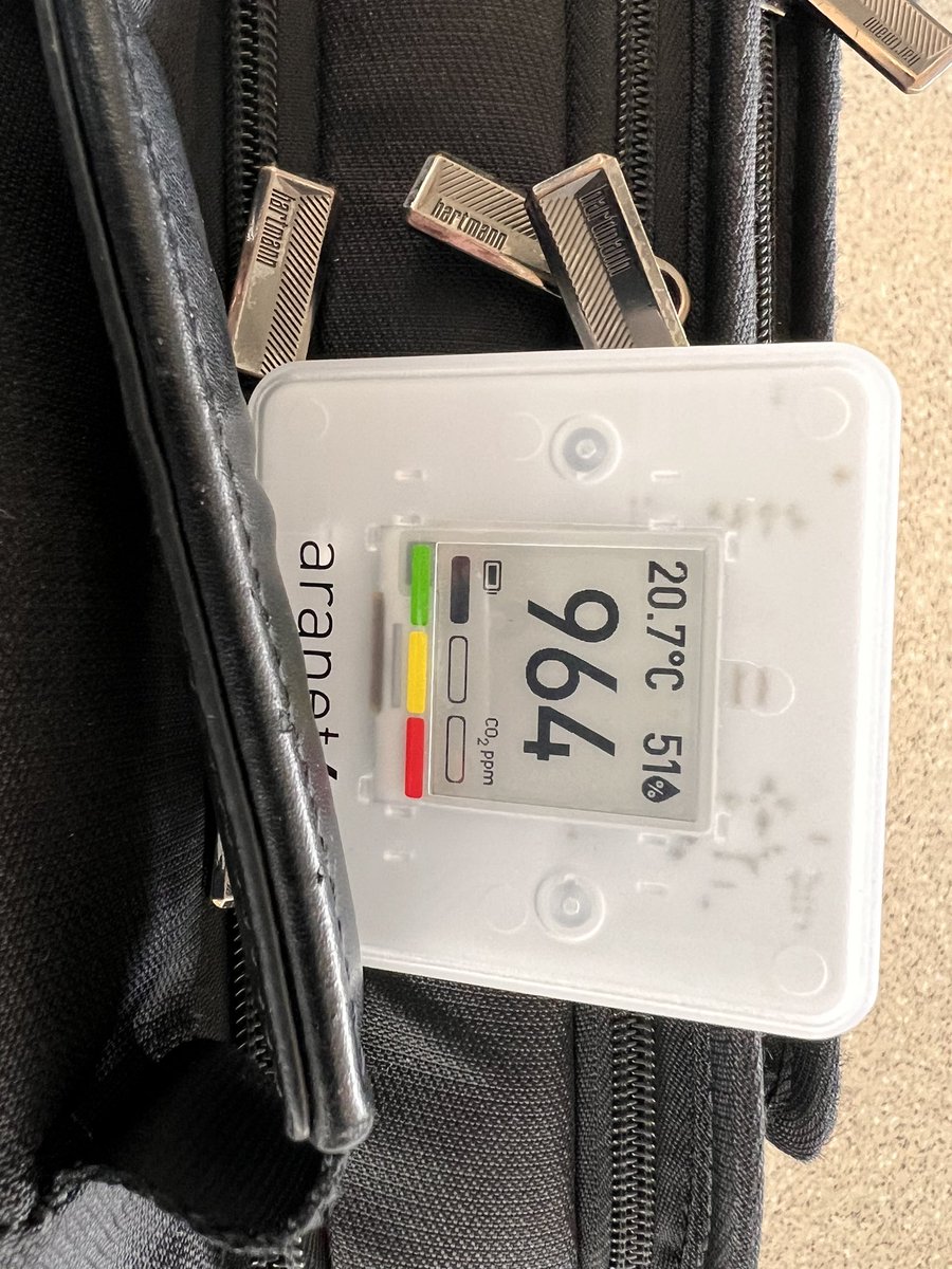 @kprather88 Similar value in terminal in Sacto.

I counted seven total people with masks across terminal in Sacto and San Diego .  Max 10 min average reading was boarding in Sacto at around 2,600 ppm.  Flight max = 1,600 ppm.