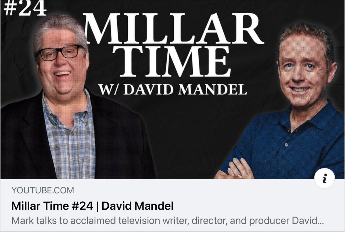 DavidHMandel's tweet photo. Chatting about everything from @SeinfeldTV to #vartan (if you know, you know) and everything in between with @mrmarkmillar on the latest #millartime.
Check it out on his @YouTube channel here:
https://t.co/uycarP86DE https://t.co/4RLIpOsXS3