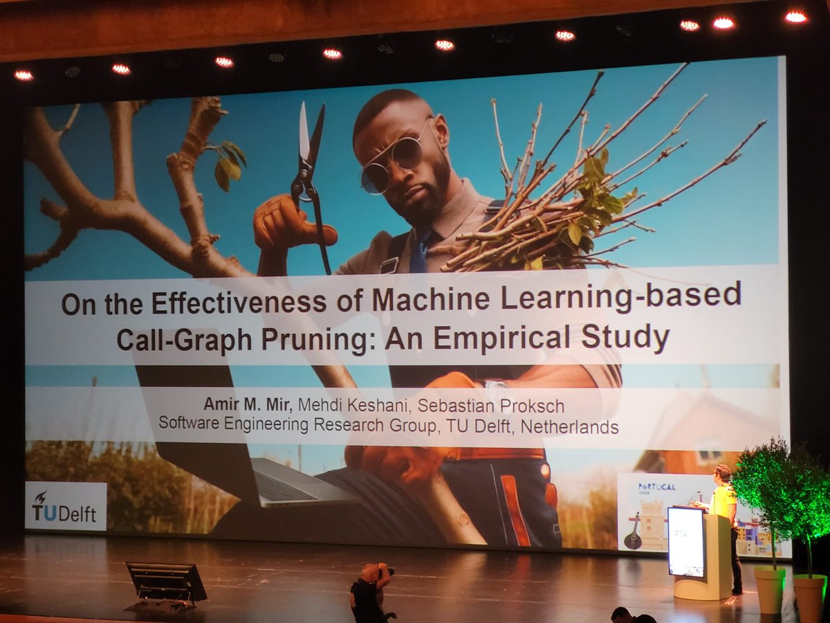 Today, I've presented our paper, 'On the Effectiveness of Machine Learning-based Call Graph Pruning: An Empirical Study' at @msrconf. A joint research work with @mehkeshani and @prksch. #MSR2024 #ML4SE