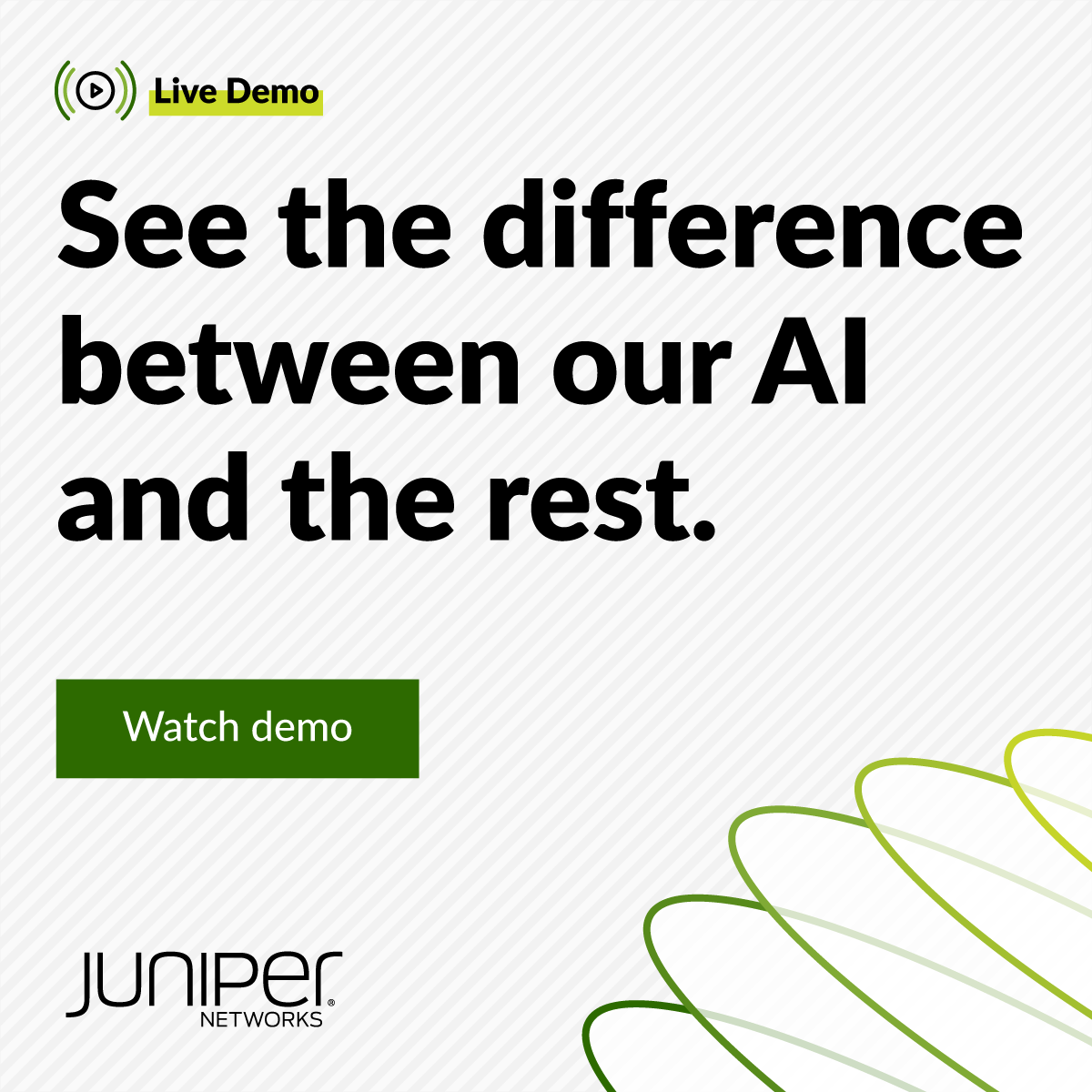 🫵 Enter: the next level of #AINative networking with Mist AI. Join us for an immersive live demo and discover how our AI-native capabilities are reshaping IT operations: juni.pr/447dwaL