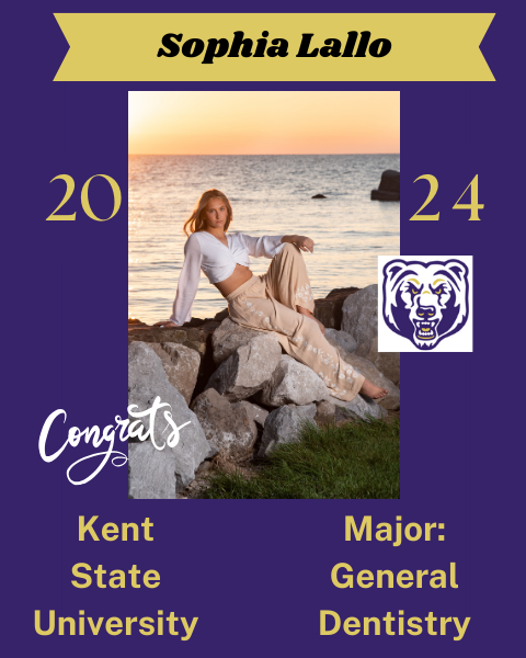 Congratulations Sophia on your acceptance to Kent State University!  #NRInspireGreat #AspireHigher #collegebound #generaldentistry
