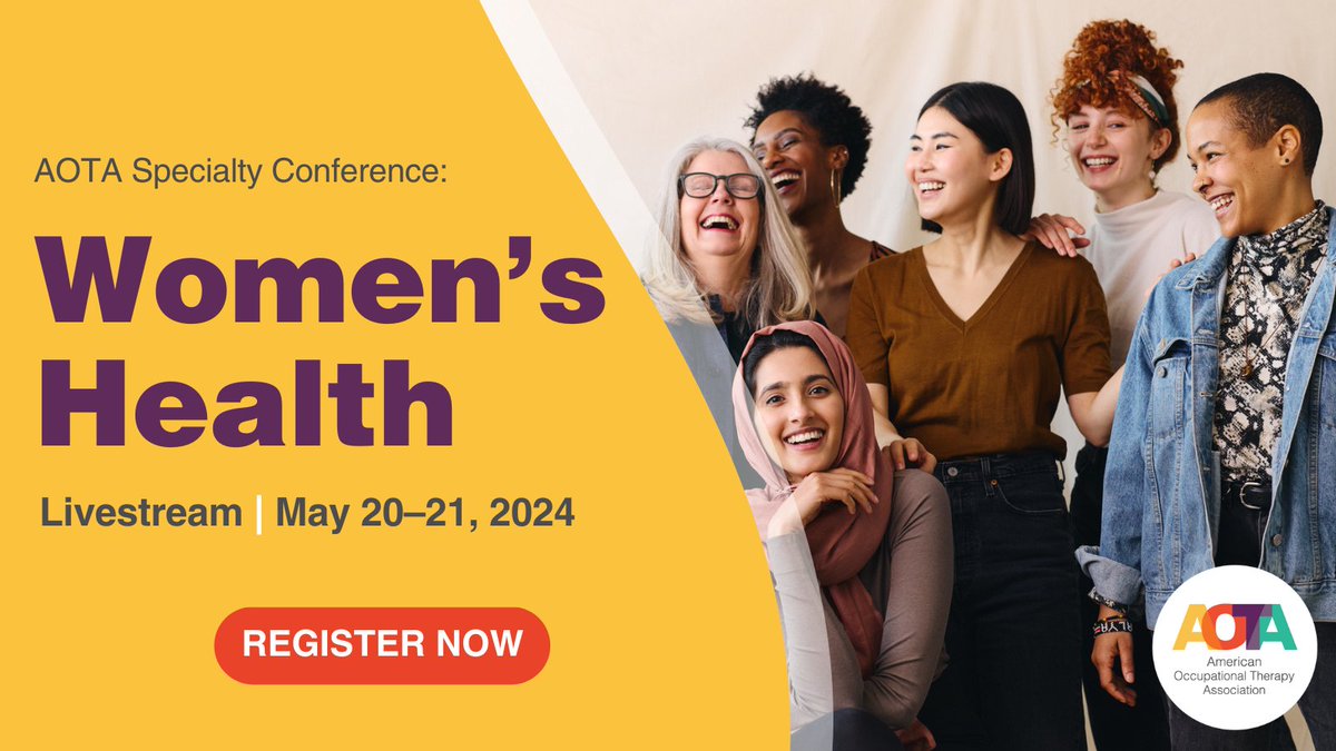 Registration is now open for AOTA's virtual Women's Health Specialty Conference happening May 20-21! Engage in meaningful discussions, ask questions, and walk away with actionable items you can put into practice right away. Register today: bit.ly/49FbRdN