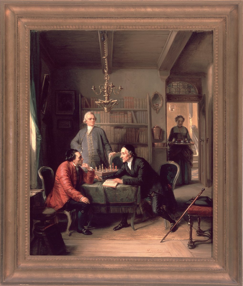 magnes's tweet photo. It's #WorldArtDay — a reminder that art can embrace and honor cultural diversity, tearing down barriers and providing opportunities for understanding. #TheMagnes @UCBerkeley
https://t.co/zXtULoLoZ5 Lavater and Lessing Visit Moses Mendelssohn by Moritz Daniel Oppenheim. 75.18 https://t.co/9OwA7l9qqB