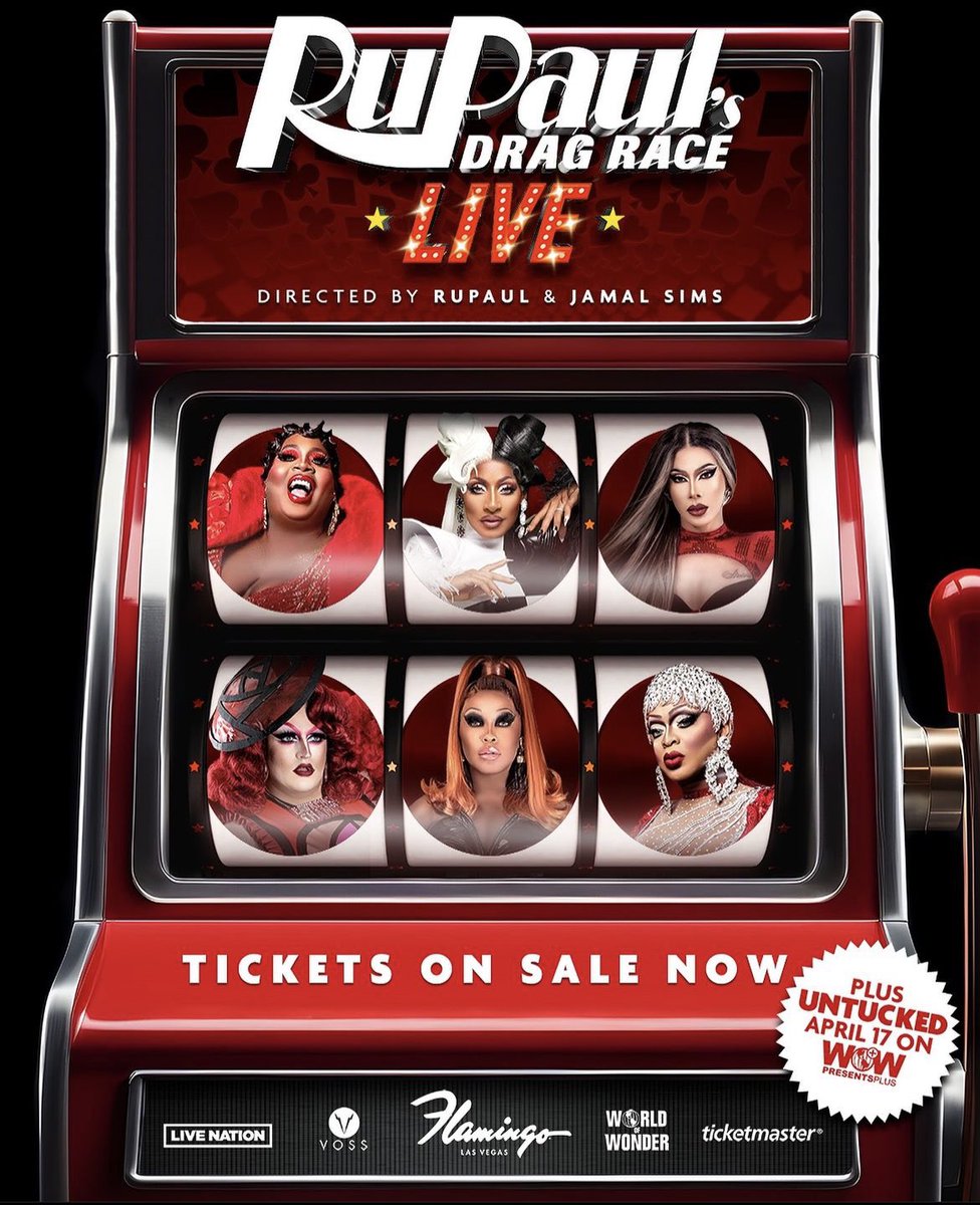 RuPaul's Drag Race Live announces the cast for their next residency at Flamingo Las Vegas in Las Vegas, Nevada, featuring Latrice Royale, Jaida Essence Hall, Pangina Heals, Lawrence Chaney, Asia O'Hara & Kennedy Davenport.