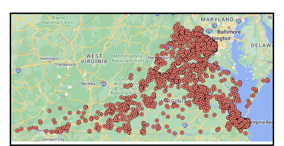 Jaaavis's tweet photo. In perhaps to push back on accusations that he doesn’t have much support from within VA and VA-07, Vindman released a map showing where donations have come from across the commonwealth https://t.co/VpgYEDSmvh
