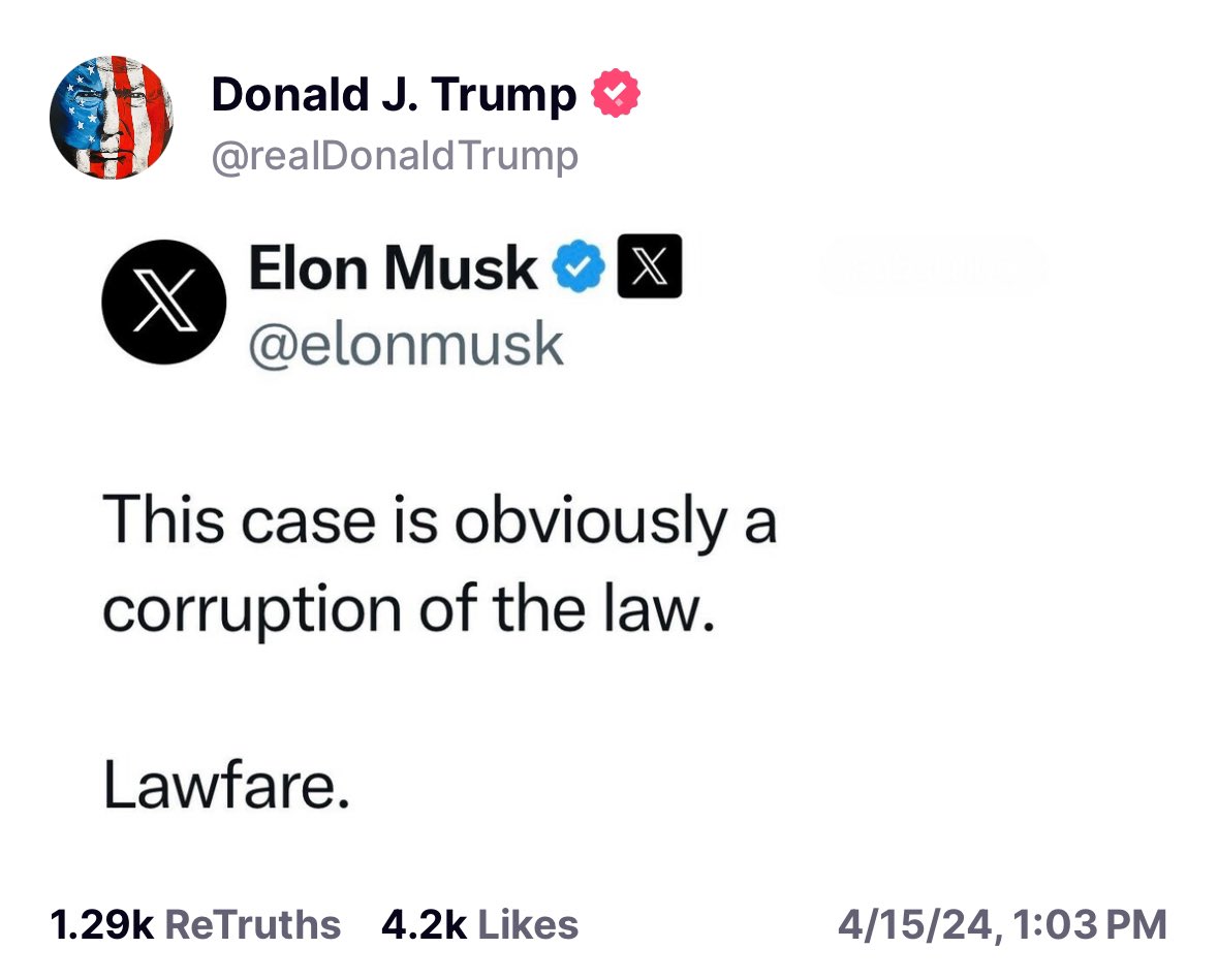 🚨 Trump is now reposting Elon Musk on Truth Social 🔥