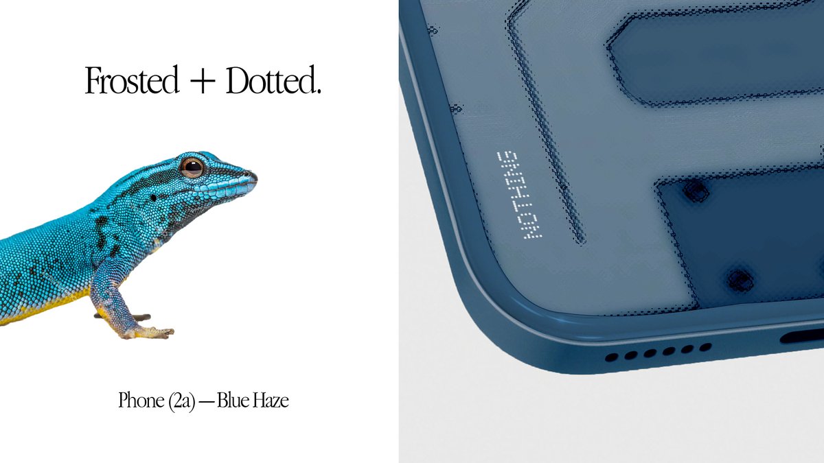 ernesto__alonso's tweet image. Inspired by vintage tech and Nothing's own branding, here's my take: Blue Haze.
Back would still be plastic (gotta keep those expenses short, I know @getpeid) but with a frosted finish with tiny dots on the interior
#NothingCommunity
@nothing @AkisEvangelidis @robgodwin_