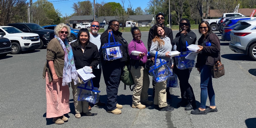 District 9 took a group of new Gaston County Probation and Parole officers out to lunch recently and gained six new members.