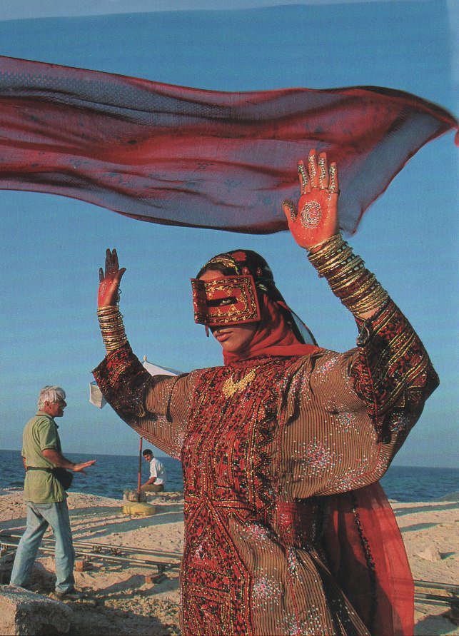 Iran, July, 1999. Captured by Alexandra Avakian for National Geographic on the set of 'Dialogue with the Wind,' directed by Bahram Beyzai.