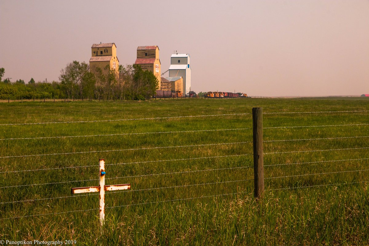 Exploring the #prairies east of Calgary, #Alberta, en route to Drumheller. Forest fire smoke was dominating the skies when these photos were taken giving everything a darkened & dusty feel. #photooftheday #landscapephotography #travelphotography #photographylovers #photography