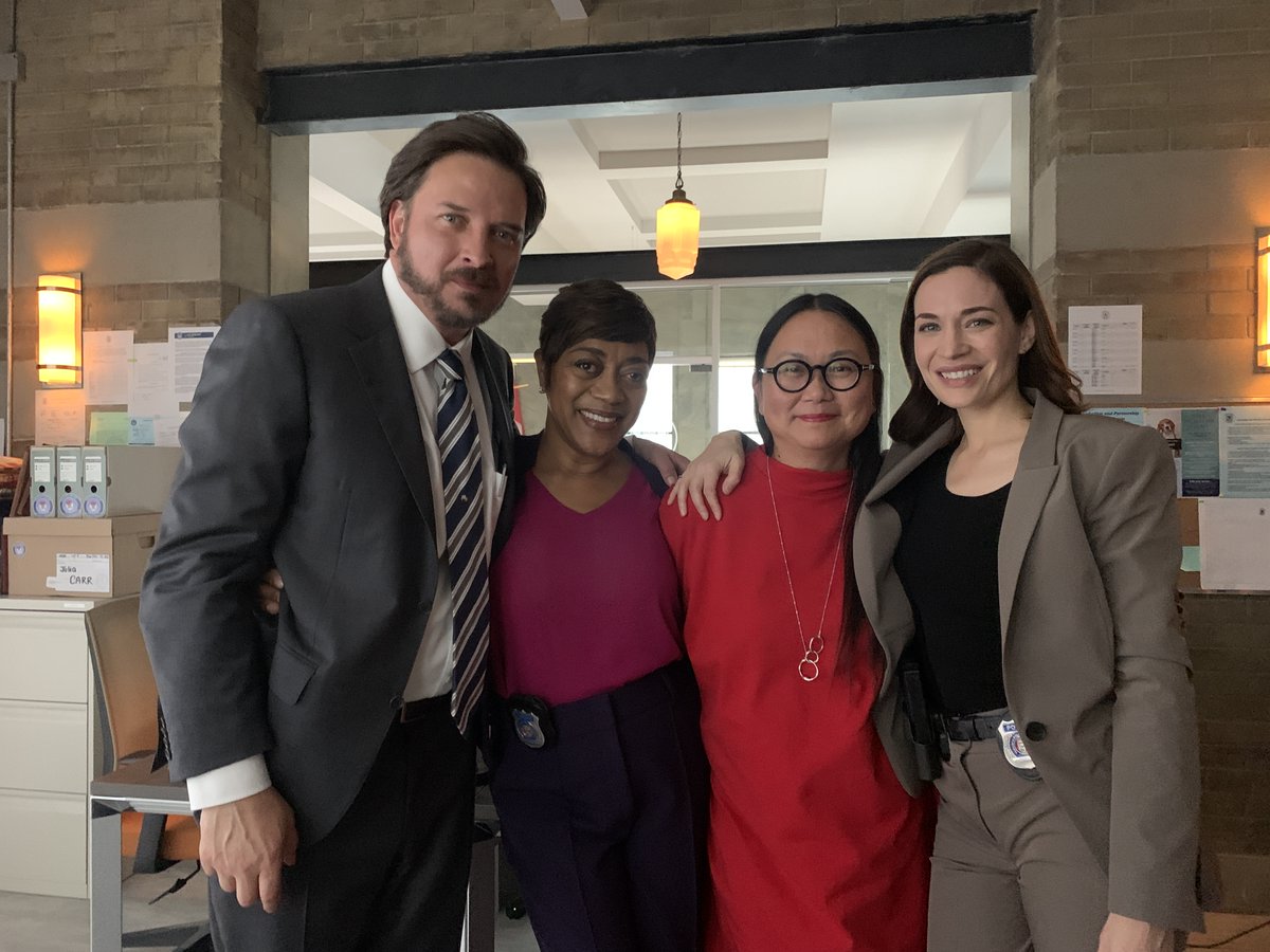 Finally!!! I've been waiting so long for my very own (and first) #DunDun This week's <a href="/lawandorderto/">Law & Order Toronto: Criminal Intent</a> was directed by yours truly 🥰 LOVE this cast and crew!