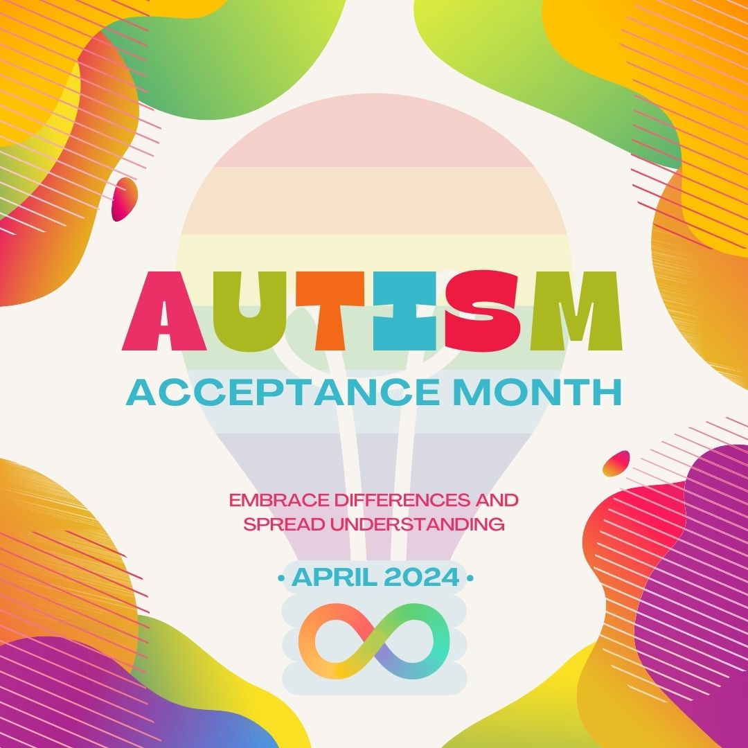 🧩 April marks Autism Acceptance Month, a time to celebrate the unique strengths and perspectives of individuals on the spectrum. Let's foster understanding, acceptance, and inclusion for every person, recognizing the beauty in our differences. 💙 #AutismAcceptanceMonth 🌈