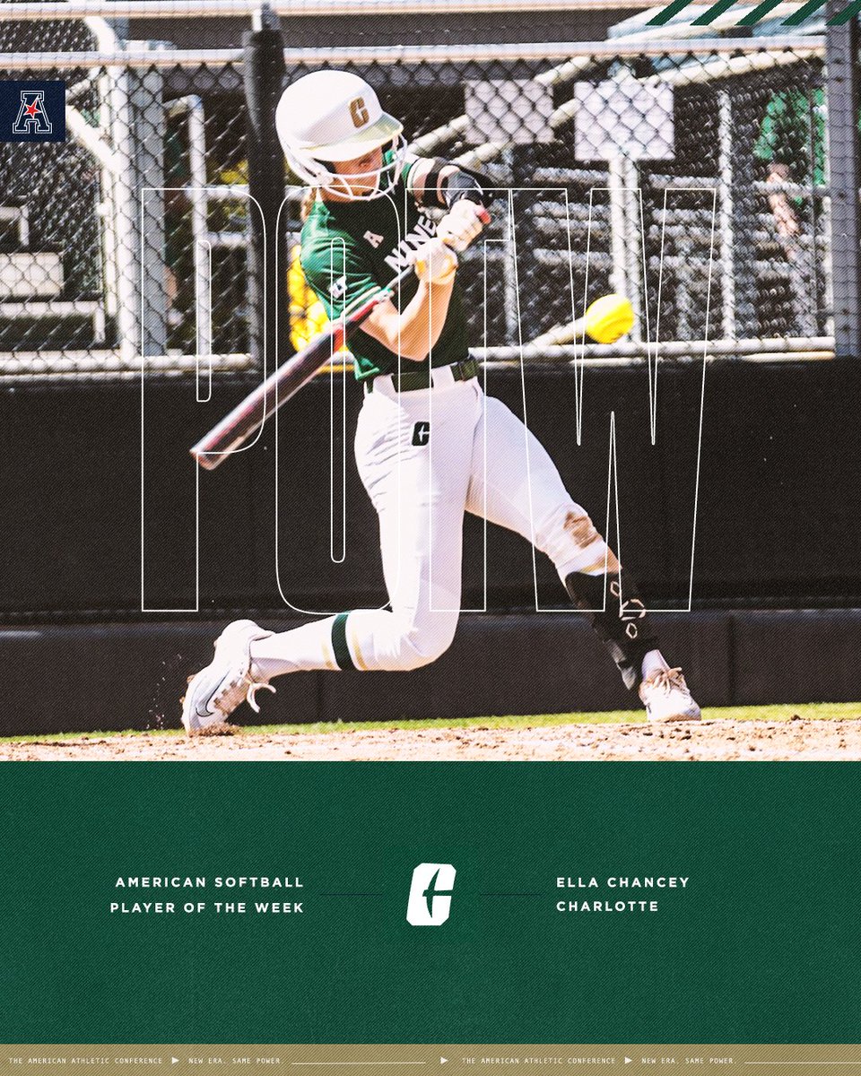 🥎𝗣𝗹𝗮𝘆𝗲𝗿 𝗼𝗳 𝘁𝗵𝗲 𝗪𝗲𝗲𝗸🥎 Ella Chancey x @CharlotteSB #AmericanSB