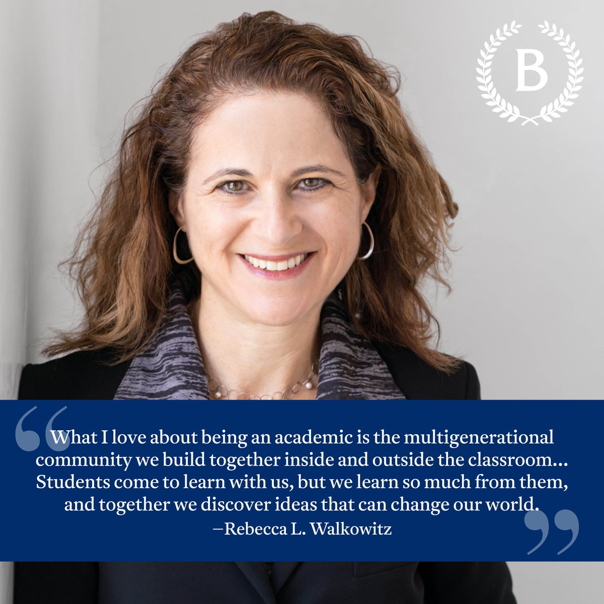 Barnard College (@barnardcollege) on Twitter photo We are pleased to announce that Rebecca L. Walkowitz has been named Barnard College’s new Provost and Dean of the Faculty; she will assume the role on June 1. <a href="/rlwalkowitz/">Rebecca L. Walkowitz</a> bit.ly/4aRwCUv We are pleased to announce that Rebecca L. Walkowitz has been named Barnard College’s new Provost and Dean of the Faculty; she will assume the role on June 1. <a href="/rlwalkowitz/">Rebecca L. Walkowitz</a> bit.ly/4aRwCUv