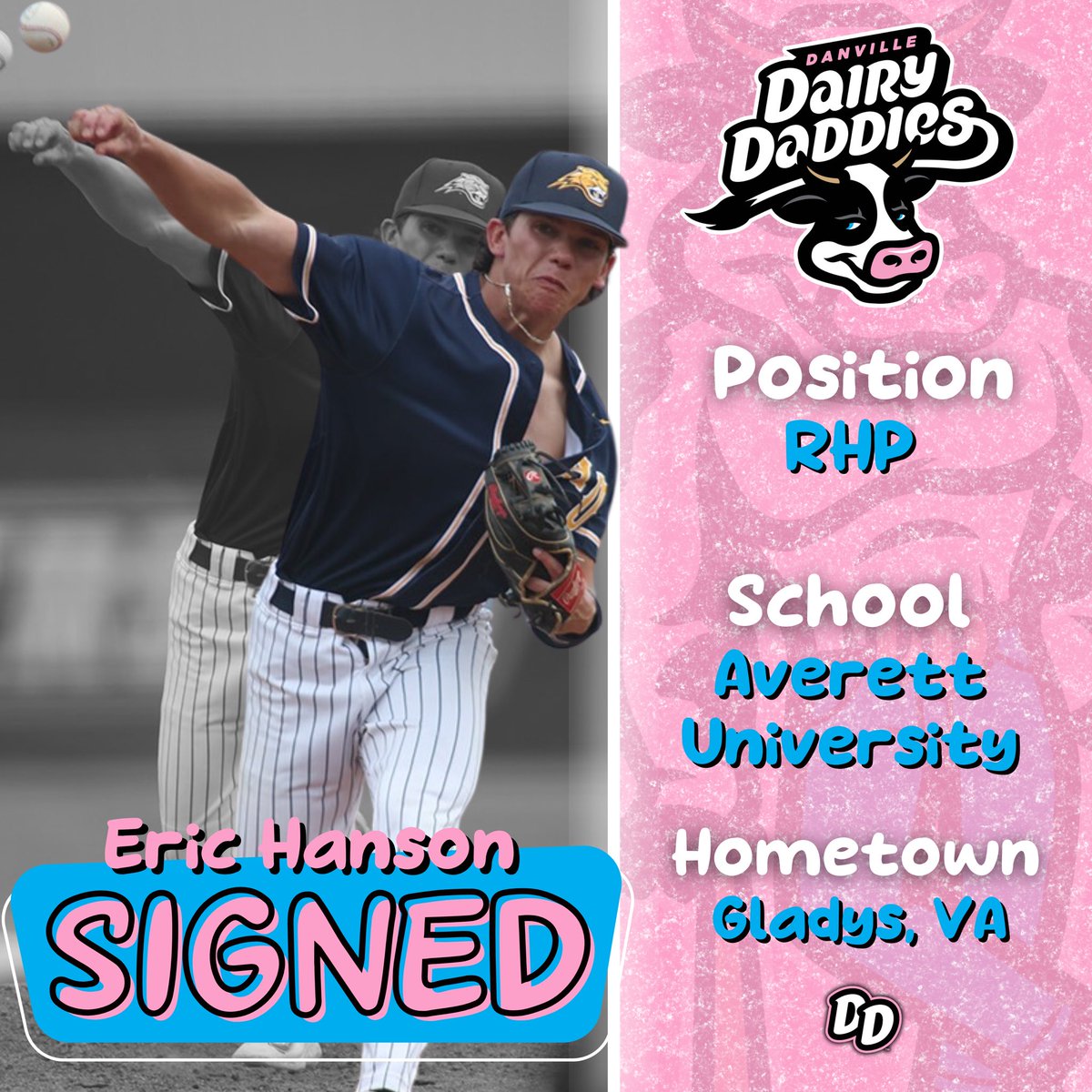 DairyDaddies's tweet photo. @AverettUCougars ➡️ Dairy Daddies

These Cougars will be staying in Danville this summer and taking the Field of Creams as Dairy Daddies. Welcome to the squad fellas! https://t.co/eBuFRN0Bl4