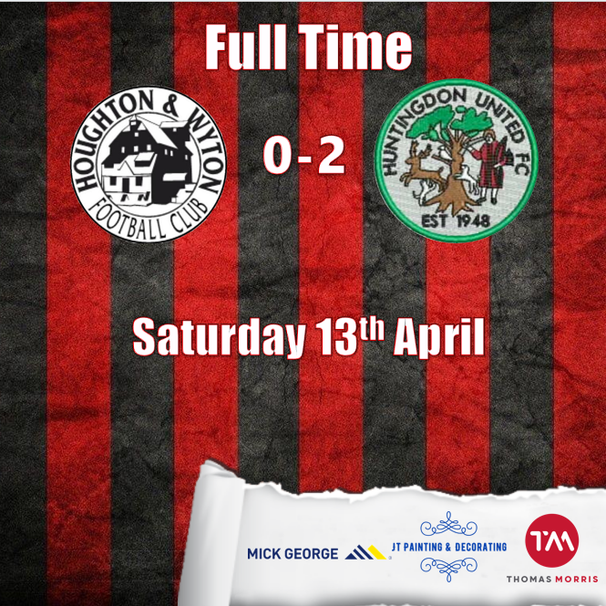 Not the worst result against a very strong @HuntingdonUtdFC side. Coming into the game with lots missing and many carrying knocks after the cup win during the week. We move on to our penultimate game of the season next week. #hwfc 🔴⚫️ @ThomasMorrisEA @mickgeorgeltd