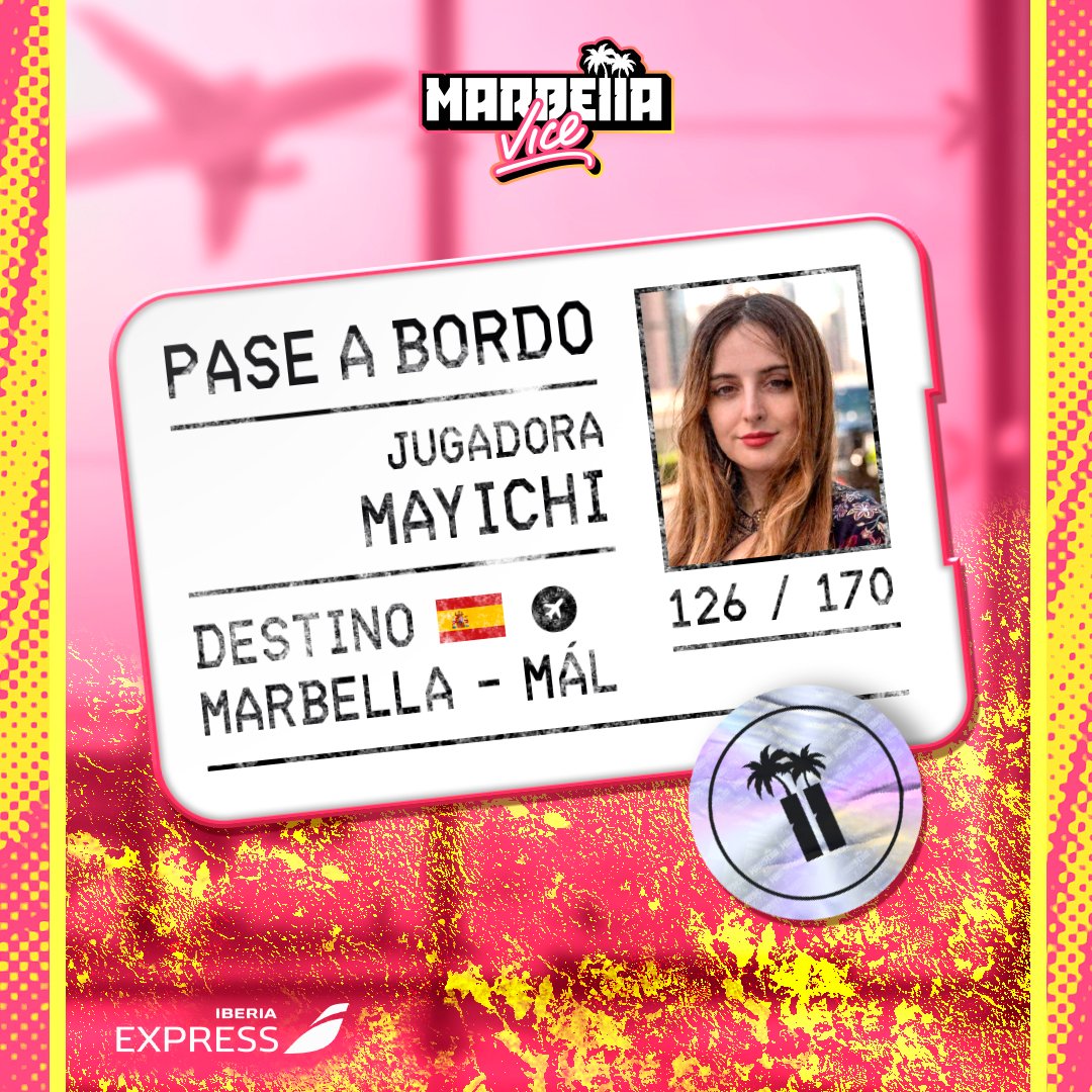 Representante de 1K en la Kings League, boxeadora en la Velada del Año 3 y ahora a bordo del avión rumbo a Marbella Vice ✈️ ¡Que disfrutes del vuelo!🧳 Bienvenida, Mayichi 😺 @Mayichii (126/170) #MarbellaVice🌴