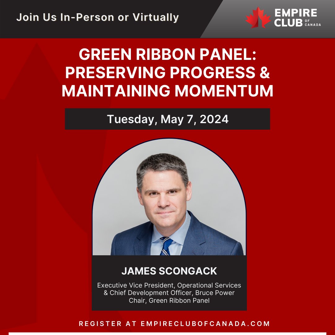 NEW EVENT | Don't miss out on a game-changing conversation! Join us for 'Green Ribbon Panel: Preserving Progress & Maintaining Momentum' featuring James Scongack, Chair of the Green Ribbon Panel. 📅 May 7th, 2024 🔗 hubs.la/Q02sWgyQ0 #GreenRibbonPanel #TorontoEvents