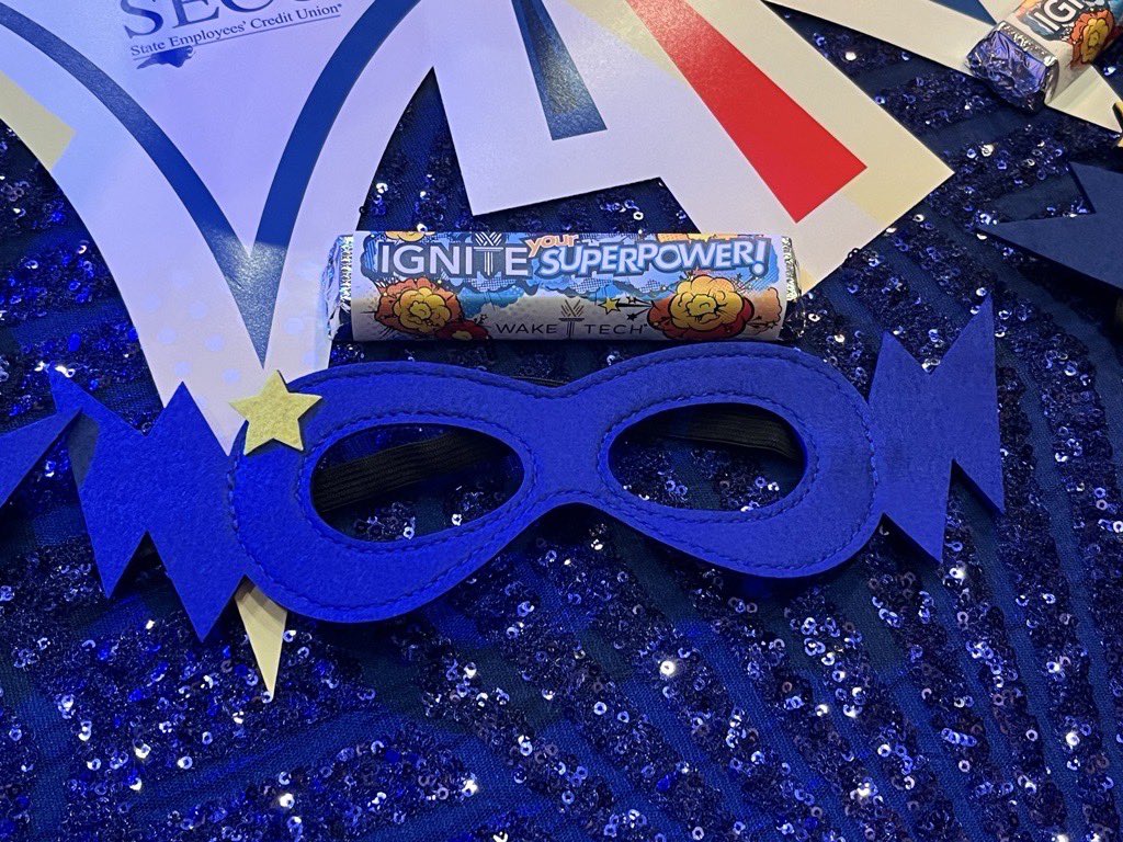 waketechcc's tweet image. #WakeTechIGNITE is less than 2 hours away! Boy do we have a super-powered show planned celebrating #HeroesInTheHallway!  💥💪🏻