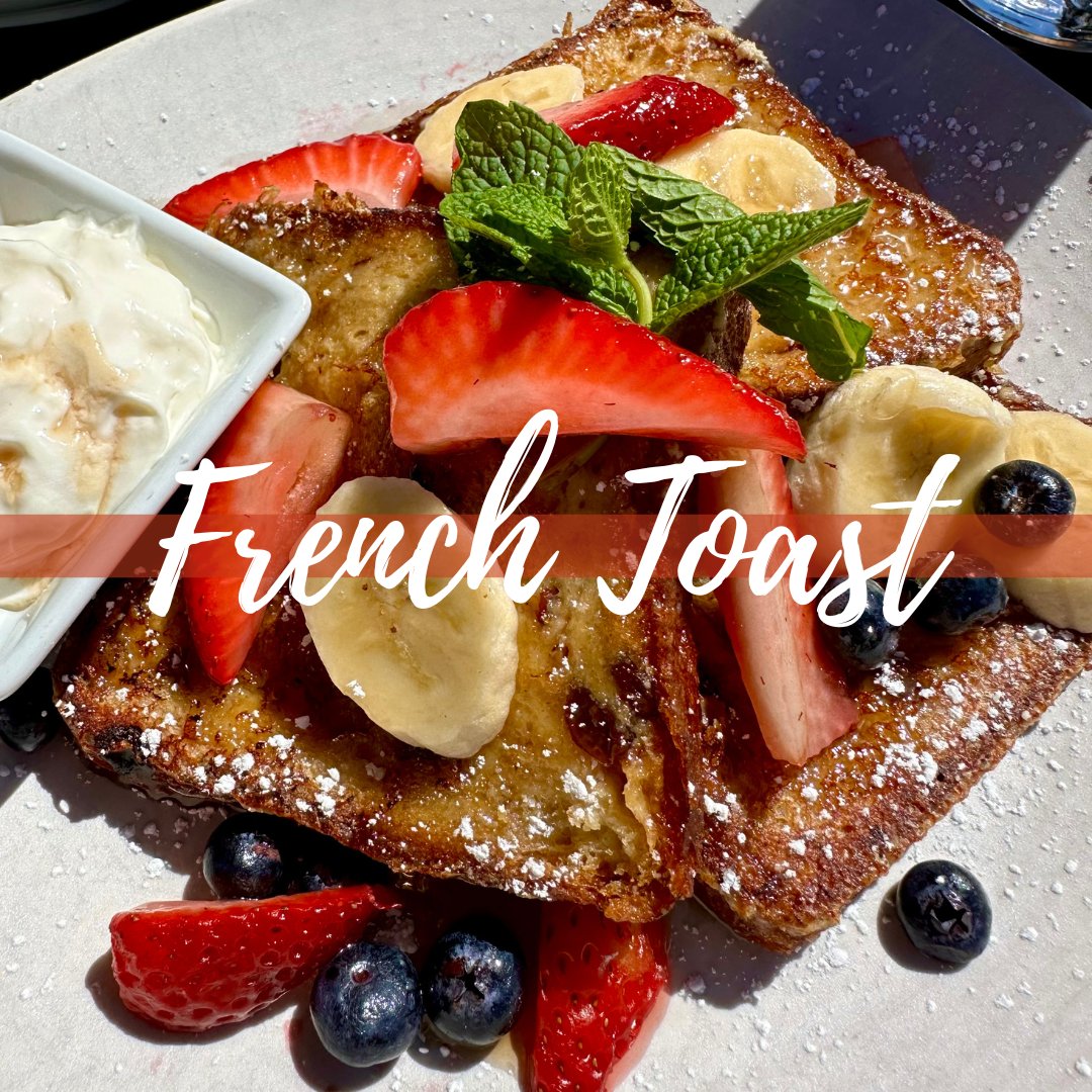 Treat yourself to a brunch delight with our Cinnamon Raisin Brioche French Toast! 🍞🍓 Drizzled with warm maple syrup and served with seasonal fruit.  Join us for a brunch experience like no other! 

#FrenchToastLove #SweetIndulgence #deYoungCafe #SanFranciscoBrunch #BayAreaEats