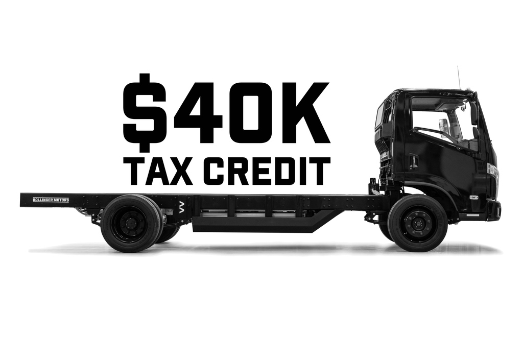 $40K TAX CREDIT⁠ ⁠ Next year, Tax Day will be a helluva lot better. As part of the Inflation Reduction Act, Bollinger B4 owners will qualify for a $40,000 IRS tax credit. To learn more, click the link below.⁠ bollingermotors.com/irs-federal-ta…