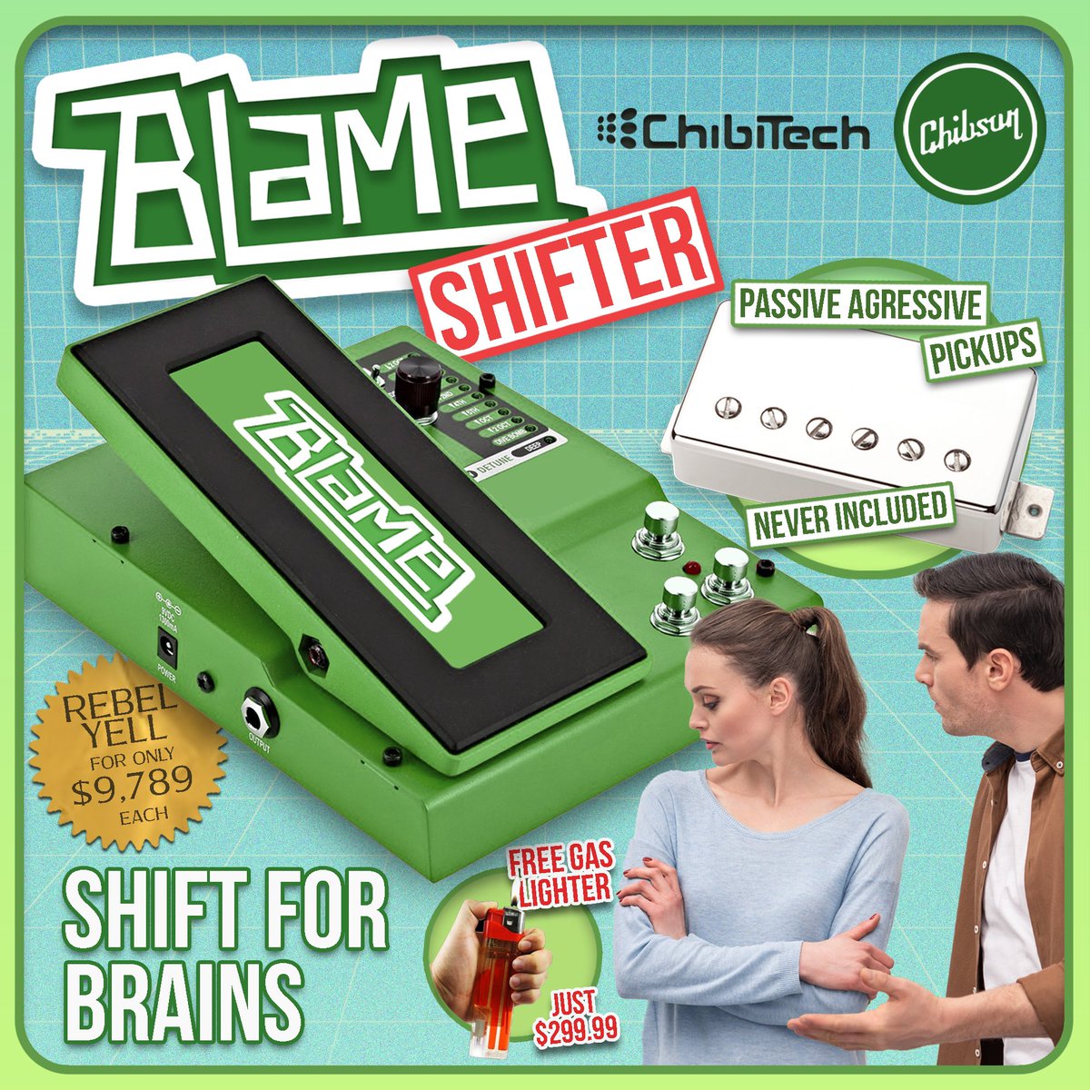 ChibsonUSA's tweet photo. Don’t Take That Tone With Me
#chibson #chib #chibs #guitar #gear #guitarpedal #blameshifter #gearybusey https://t.co/wPnU5tkeH5