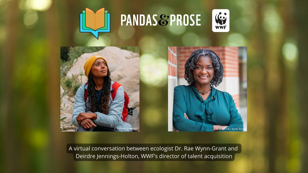 Join us virtually on 4/18 for a conversation with @RaeWynnGrant and @World_Wildlife's Deirdre Jennings-Holton about Dr. Wynn-Grant’s new book, Wild Life. Register here: wwfus.zoom.us/webinar/regist…