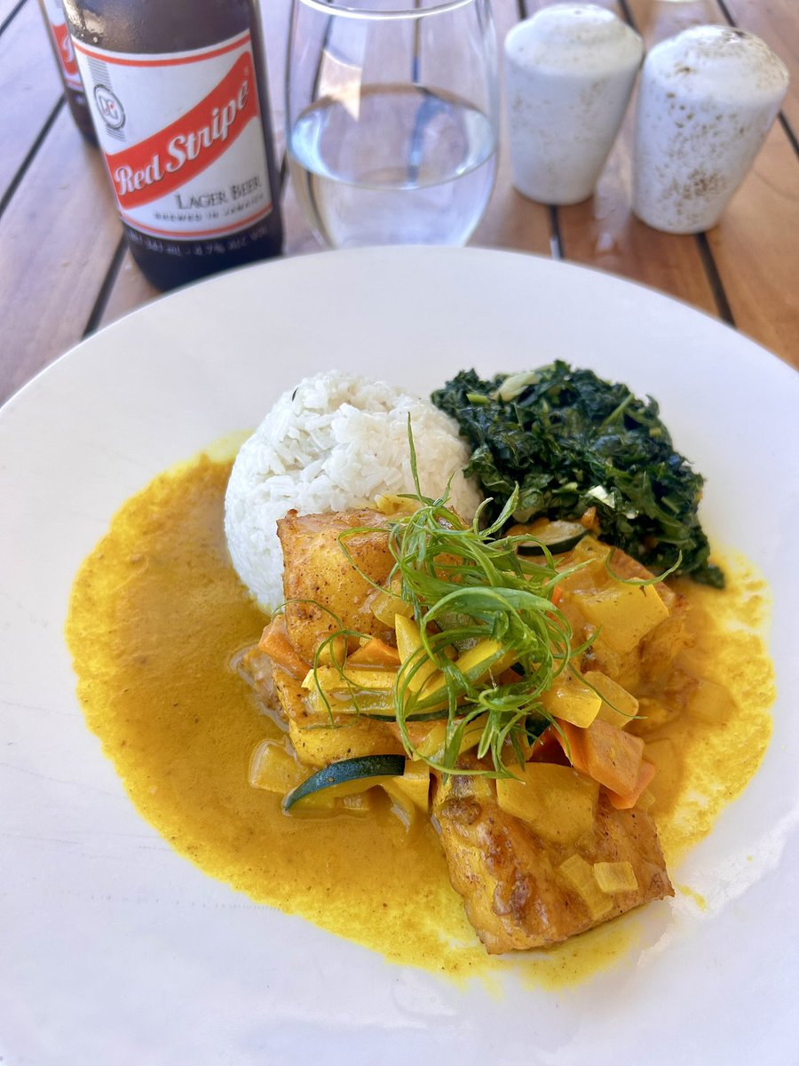 Red snapper curry and red stripe 🇯🇲