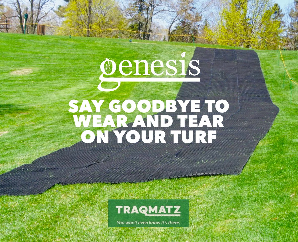 Your lawn can look as excellent as the turf you tee off of on the weekend, with Traqmatz. A product homeowners AND golf superintendents trust to keep greens growing, healthy, and free of wear and damage. Visit us online TODAY!

genesissupplystore.com/collections/tr…

#lawn #protection #traqmatz