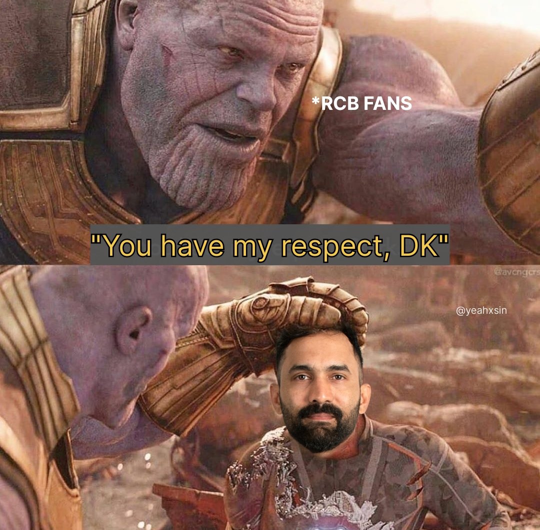 RCB Fans to Dinesh Karthik :