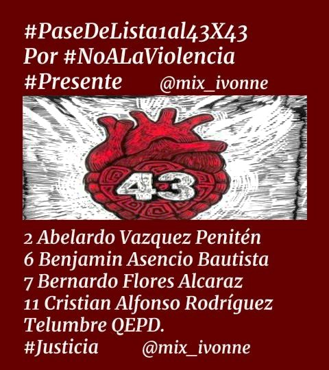 @JavosMerol @luna_verdad @bpg1120 @EstoyAqu4 @Octavio29015150 @Monix139 @Josebautista002 #PaseDeLista1al43x43 #Presente @JavosMerol