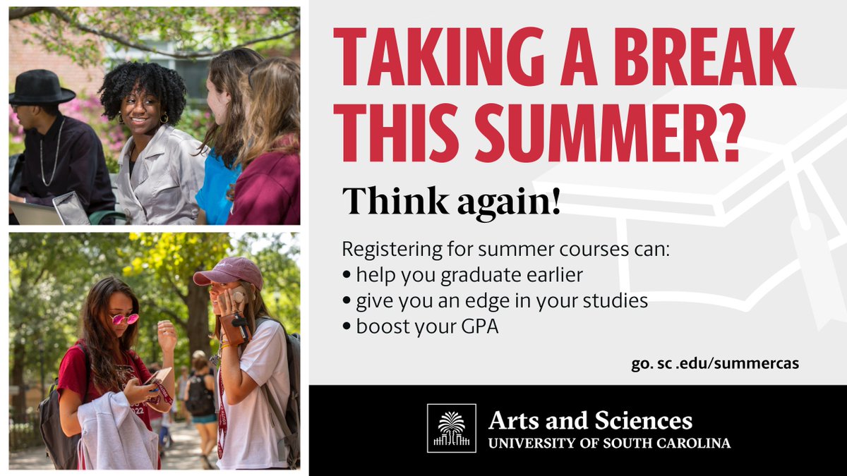 Stay ahead of the curve with our summer classes! 😎💻 ➡️: go.sc.edu/summercas