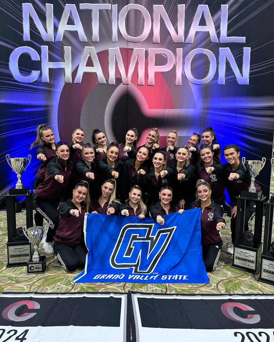 Congratulations to our excellent @gvsu_ldt for winning another national championship! Good job, Lakers! I am so proud of all of your hard work!