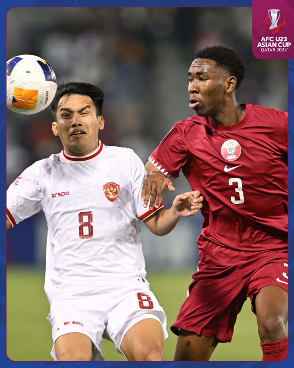 afcasiancup's tweet photo. FT | 🇶🇦 Qatar 2️⃣-0️⃣ Indonesia 🇮🇩

Hosts Qatar begin their campaign in Group A with a win!

#AFCU23 | #QATvIDN https://t.co/0qDWIERlI9