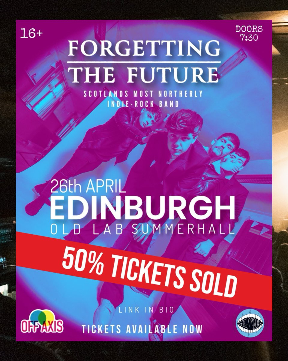 NEXT FRIDAY KICKS OFF OUR HEADLINE TOUR I’m not freaking you are! Grab your tickets for our Biggest EDINBURGH headline show to date, you don’t wanna miss this do you?? click that bio and grab yours now 🤞🏽🖤. Tickets: linktr.ee/ForgettingTheF…