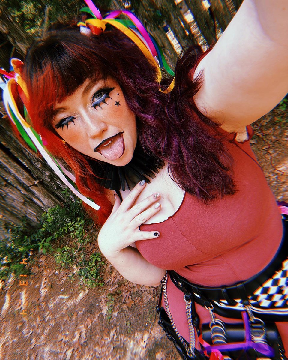 In my clown core era 🌈✨