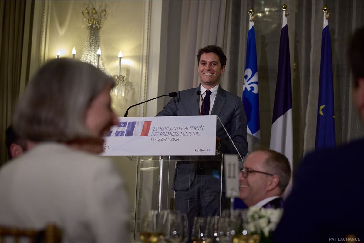 MRIF_Quebec's tweet photo. C'était la 21e édition de la #RAPM, qui est l’un des plus importants piliers de la relation politique franco-québécoise. @francoislegault et @GabrielAttal ont signé une déclaration et des ententes qui unissent nos valeurs communes. #FrQc 🇫🇷 Plus d'info ➡️ https://t.co/GRPcFDpEZT https://t.co/TkKcf5JyWN