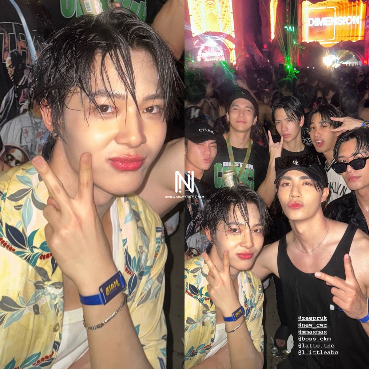 We don’t think we can endure this look of Hia New 😭🔥 Really really handsome and hot as well 🥵 Btw, so happy to see you enjoying Songkran, have fun and be careful na ❤️ @CwrNew #NuNew