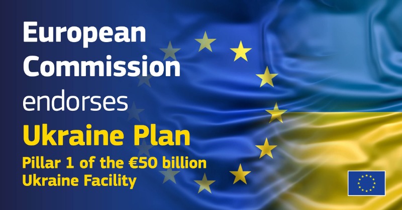 eu_enlargement_'s tweet photo. Today, the 🇪🇺@EU_Commission has endorsed the #UkrainePlan setting out 🇺🇦#Ukraine’s reform & investment strategy.
This paves the way for regular & predictable payments under the up to €50 billion #UkraineFacility.
We continue to #StandWithUkraine. 🇪🇺🤝🇺🇦