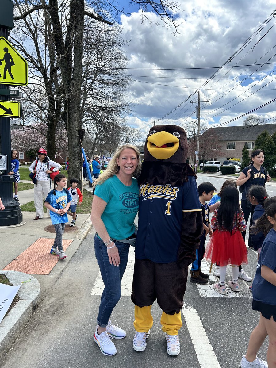 Hawk_Principal's tweet photo. We are ready!! Lexington Patriots Day Parade… Harrington HAWKS are prepared to march and sing. ⁦@mskilty⁩ ⁦@TownOfLexMA⁩  ⁦@lexingtonsuper⁩ #patriotsday https://t.co/eZVXG7BKZj