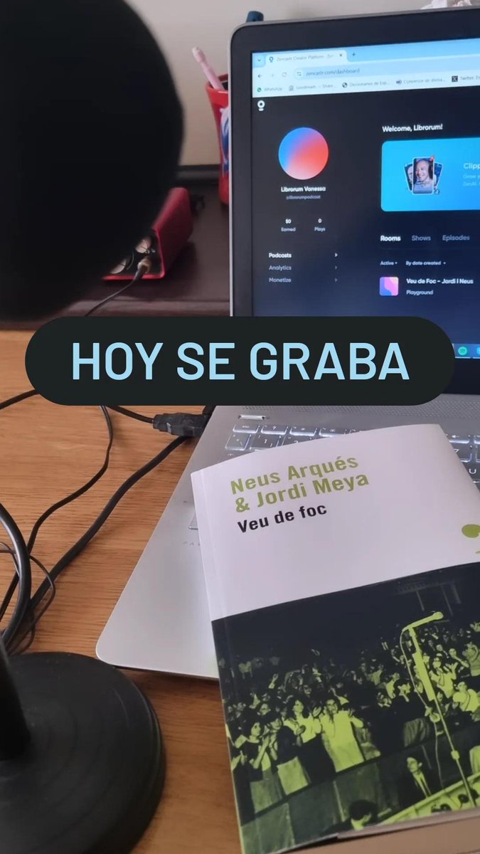 ¡Hoy se ha grabado! #VeuDeFoc #SantJordi #SantJordi2024 #Librorum #podcast @RockZone @NeusArques