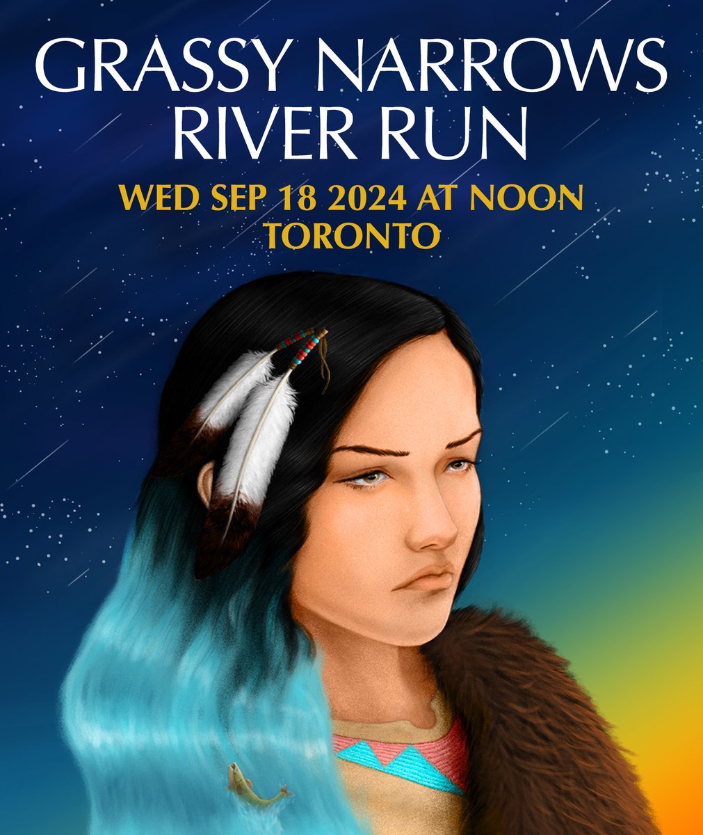 SAVE THE DATE! On September 18 in Toronto join #GrassyNarrows youth, elders, and community members marching for Mercury Justice! #FreeGrassy #RiverRun2024 RSVP here: freegrassy.net/grassy-narrows…