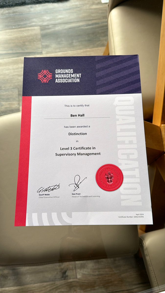 Ben_Hall1990's tweet photo. Finally Fully completed my level 3 in supervisory management course with the @thegma_ 
Never too old to keep learning and pushing yourself! 
Also Thank you to @DurhamCricket for supporting me in my learning and development. https://t.co/rsoLxPfCWd