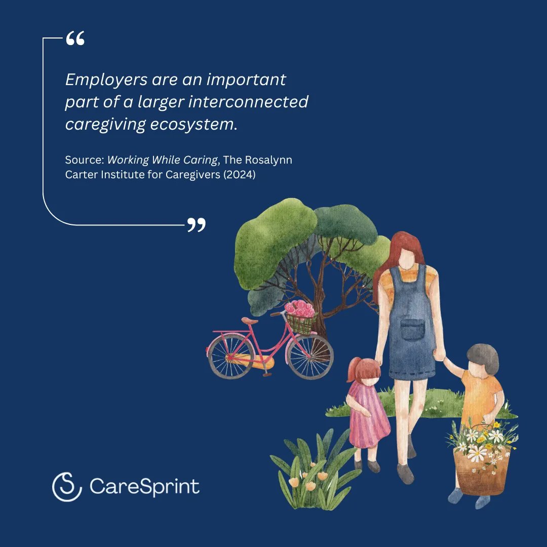 caresprint_org's tweet photo. (1/5) How can employers make visible their 'invisible' caregiving employees? Counting them in HR data that's currently missing.
Employers play a pivotal role in our interconnected caregiving system. #CountInCare https://t.co/Nal1WIJqQ4