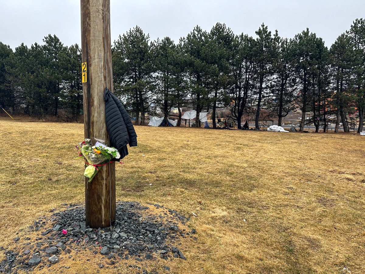 She survived fires, robberies and cold nights until March 25 when she and Jonathan Calhoun were found after a tent fire on Paradise Row. Her family wants to make a memorial garden at the site 'so people know that somebody loved somebody there.' (Roger Cosman/CBC photo)