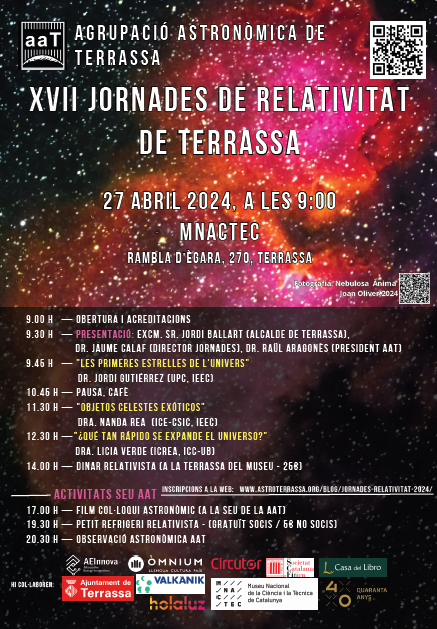 🤔Quantes jornades de divulgació de la Teoria de la Relativitat coneixes? Exacte😎. El de #Terrassa és un esdeveniment únic que enguany compleix 17 anys d'història.